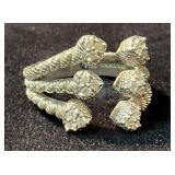 Judith Ripka 925 Sterling Silver Size 8 Ring with