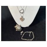 Sterling Silver Jewelry, Including Necklaces, Pend