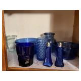 Cobalt Blue Glassware Featuring Anchor Hocking and