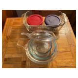 Pyrex and Anchor Hocking Glassware with Lids
