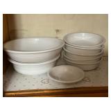 White Ceramic Tableware Set with Homer Laughlin Ma