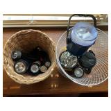 Flashlights and Lanterns with Two Baskets