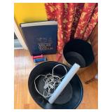 Miscellaneous Items Including Atlas, Dumbbells, an