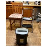 Werner StepRight Ladder, Wooden Chair, and Royal P