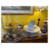 Glassware and Silver Plate Items