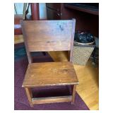 Wooden Childï¿½s Chair in Brown Finish