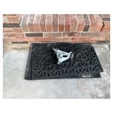 Three Decorative Rubber Welcome Mats