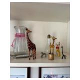Giraffe Figurines and Miscellaneous Decor Items