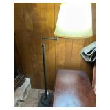 Adjustable Floor Lamp with Shade and Black Finish