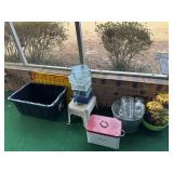 Household Items Including Glass Containers and Bre