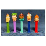 Five Phineas and Ferb Character PEZ Dispensers