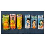 6 Pez Keychain Figures New in Packaging (NIP)