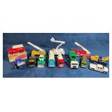 13 Die Cast Service and Work Vehicles, Mostly Matc
