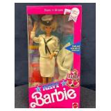 1990 Mattel Stars ï¿½n Stripes Navy Barbie Doll in O