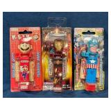 Three Klik Candy Dispensers Featuring Mario, Iron