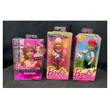 Three Boxed Barbie Dolls Including Fashionistas an