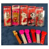 6 Valentineï¿½s Day Plush Keychains and 5 Valentineï¿½