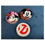 3 Candy Tins Featuring Mickey Mouse, Minnie Mouse,