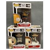 Funko Pop! Star Wars Figures ï¿½ Lot of 3: Rey, Luke