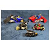 DC Comics Action Figures with Motorcycles Bat Man