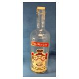 Large Smirnoff Vodka Bottle Tax Stamp Original Lab