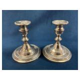 Weighted Sterling Silver Candlestick Holders