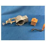 Vintage Duplex Record Food Grinder with Hand Crank
