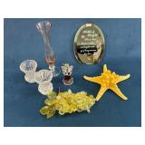 Decorative Lot Featuring Glass Items, Starfish, an