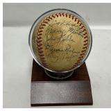 Baseball Multiple Autographs Ernie White, Barney