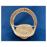 Handmade Sweet Grass Basket With Handle