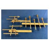 3-Part Mid-Century Modern Wall Mount Candle Opera