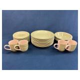 Citrus Grove Dinnerware Set, Hand-Painted, 30 Piec