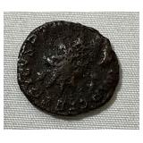 Ancient Roman Denarius Coin in Worn Condition