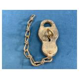Yale Marked Brass and Steel Railroad Padlock with