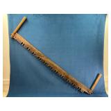 55-Inch Two-Man Crosscut Saw With Wooden Handles