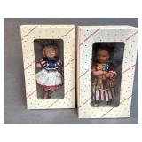 2 Dillardï¿½s Trimmings Patriotic Dolls in Original