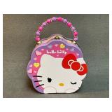 Hello Kitty Metal Tin Purse with Beaded Handle