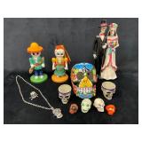 Day of the Dead Figurines, Talavera Skull, Jewelry