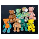 9 State Themed Collectible Plush Bears with State