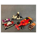 Model Vehicles Including Cars, Motorcycle, and Rac