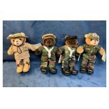 4 American Bear Force Plush Military-Army Themed T