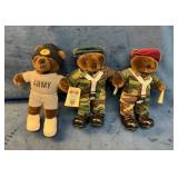 3 American Bear Force Plush Military-Army Themed T