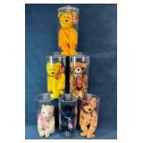 Six Ty Beanie Babies in Plastic Display Cases