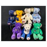 8 State quarter coin Themed Teddy Bear Plush Toys