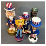 5 Patriotic Bobbleheads Featuring Uncle Sam and Mi