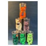 Six Ty Collector Bears in Display Cases