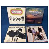4 Vinyl Records Featuring The Temptations, Dionne