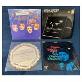 Four Vinyl Records Featuring Various Artists and G