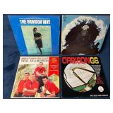 Four Vinyl Records: Orbison, Dylan, Diamonds