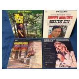 Four Country Vinyl Records Featuring Don Gibson, J